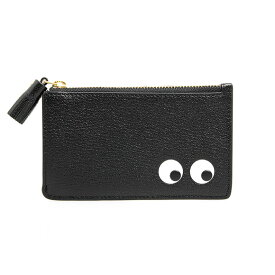 アニヤハインドマーチ ANYA HINDMARCH 財布 レディース カードケース/コインケース ブラック EYES ZIPPED CARD CASE [アイズ ジップ カードケース] 5050925142717 CAPRA 142717 BLACK【英国】【2024SS】