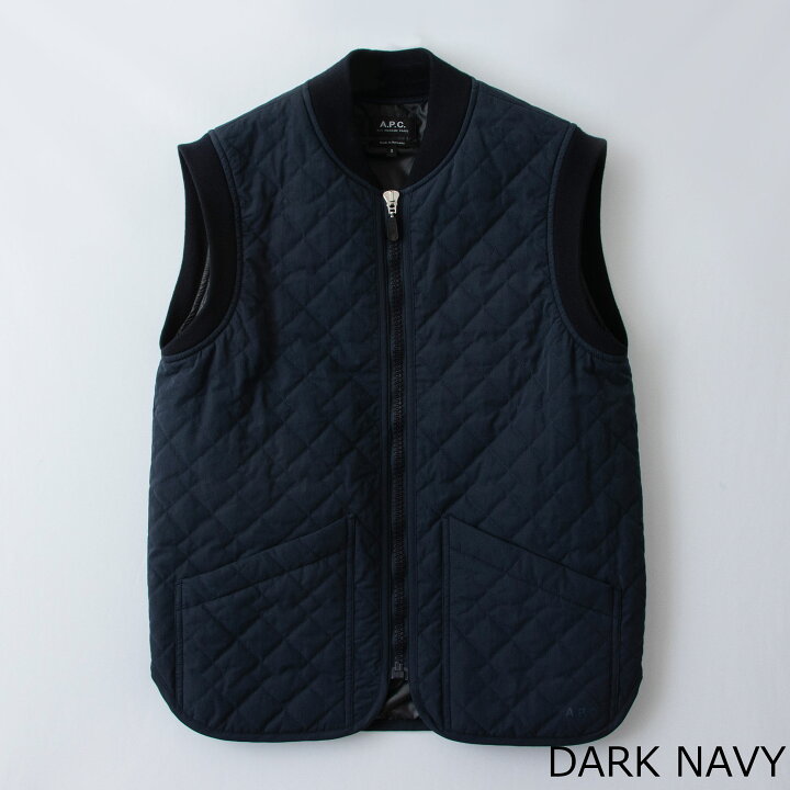 楽天市場】アーペーセー A.P.C. メンズ キルティングベスト SILAS 