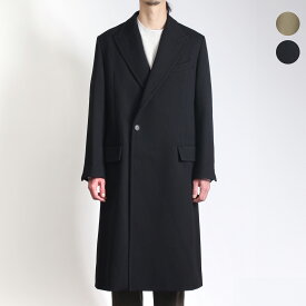 オーラリー AURALEE メンズ コート DOUBLE CLOTH HARD TWIST CARSEY CHESTERFIELD COAT A23AC01KW【国内配送】