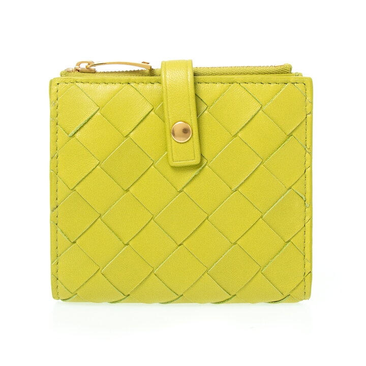 楽天市場 ボッテガヴェネタ Bottega Veneta 財布 レディース 二つ折り財布 キウイグリーン Vcpp3 35 Kiwi Gold Chelseagardensuk