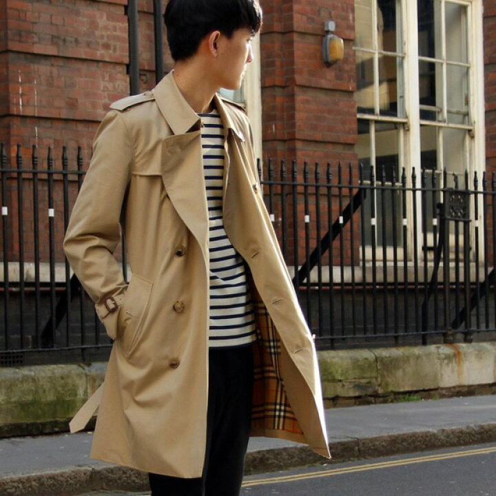 楽天市場】バーバリー BURBERRY メンズ トレンチコート ハニー  