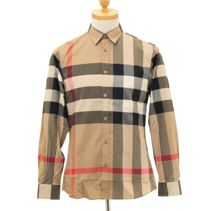 楽天市場】バーバリー BURBERRY メンズ 長袖シャツ アーカイブベージュ 
