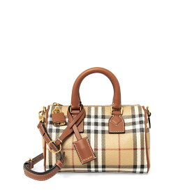 バーバリー BURBERRY バッグ レディース 2WAYハンド/ショルダーバッグ MINI BOWLING [チェック ミニ ボウリングバッグ] 80713571 DFC:147587 A9534 BRIAR BROWN【英国】【2024AW】