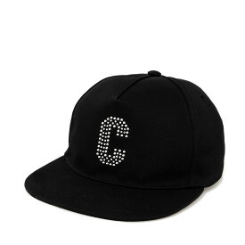 セリーヌ CELINE 帽子 メンズ レディース キャップ ブラック INITIAL C STUDS BASEBALL CAP 2AUY9 641M 38GA BLACK/SILVER