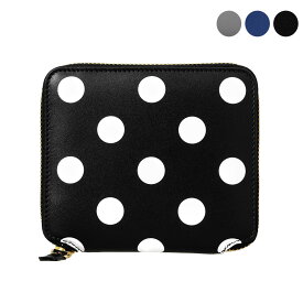 コムデギャルソン COMME DES GARCONS 財布 ラウンドファスナー二つ折り財布 POLKA DOTS PRINTED FULL ZIP AROUND WALLET [ポルカドットプリント] レディース メンズ SA2100PD【2025SS-】