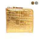 コムデギャルソン COMME DES GARCONS 財布 L字ファスナー財布/コインケース EMBOSSED LOGOTYPE ZIP AROUND WALLET [エ…