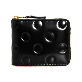 コムデギャルソン COMME DES GARCONS 財布 レディース メンズ ラウンドファスナー二つ折り財布 POLKA DOTS EMBOSSED FULL ZIP AROUND WALLET [ポルカドットエンボス] SA7100NE【ミニ財布】