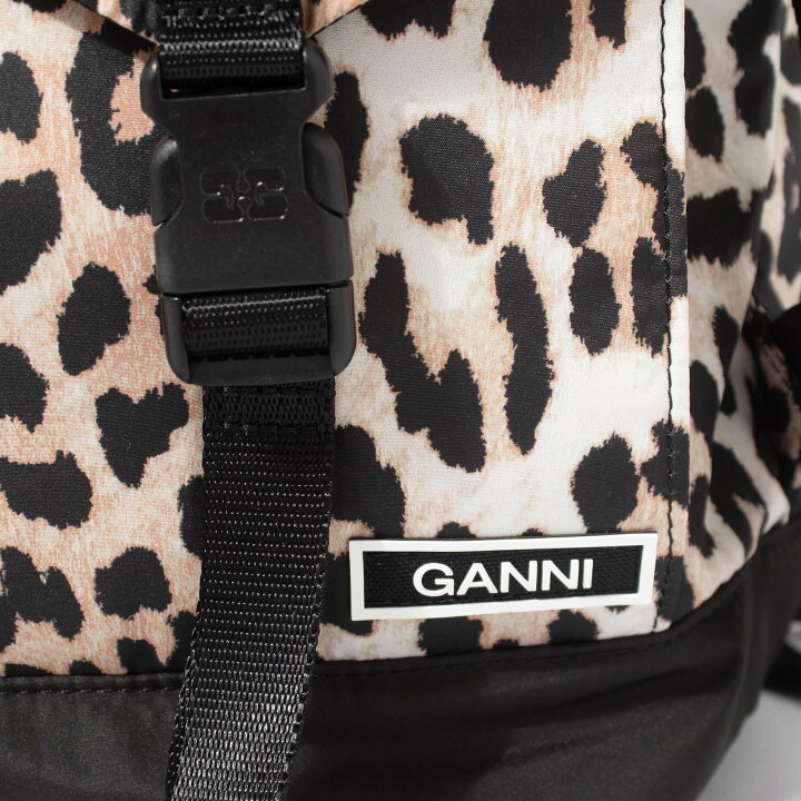 楽天市場】ガニー GANNI バッグ バックパック（リュック） レオパード 