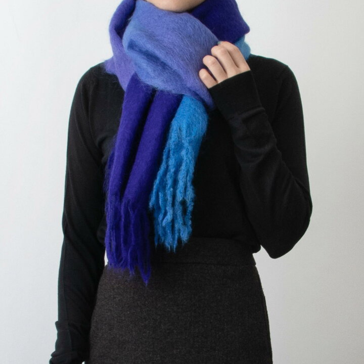 楽天市場】ガニー GANNI マフラー MOHAIR GRADIENT SCARF A5279 