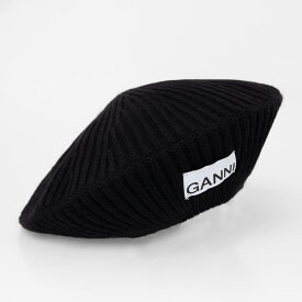ガニー GANNI レディース ニットベレー帽 WOOL RIB KNIT BERET [ウールベレー帽] A4430【2024SS】