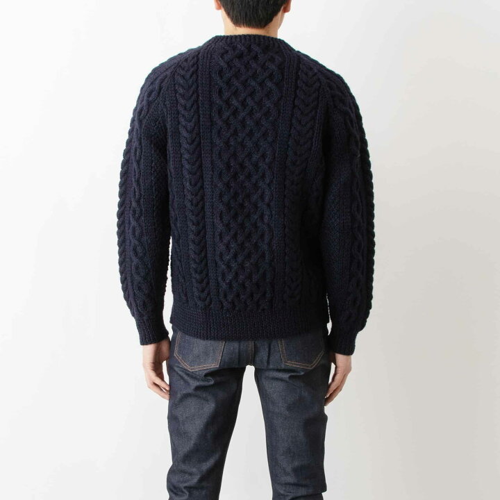 楽天市場】インバーアラン INVERALLAN クルーネック長袖ニット ARAN 