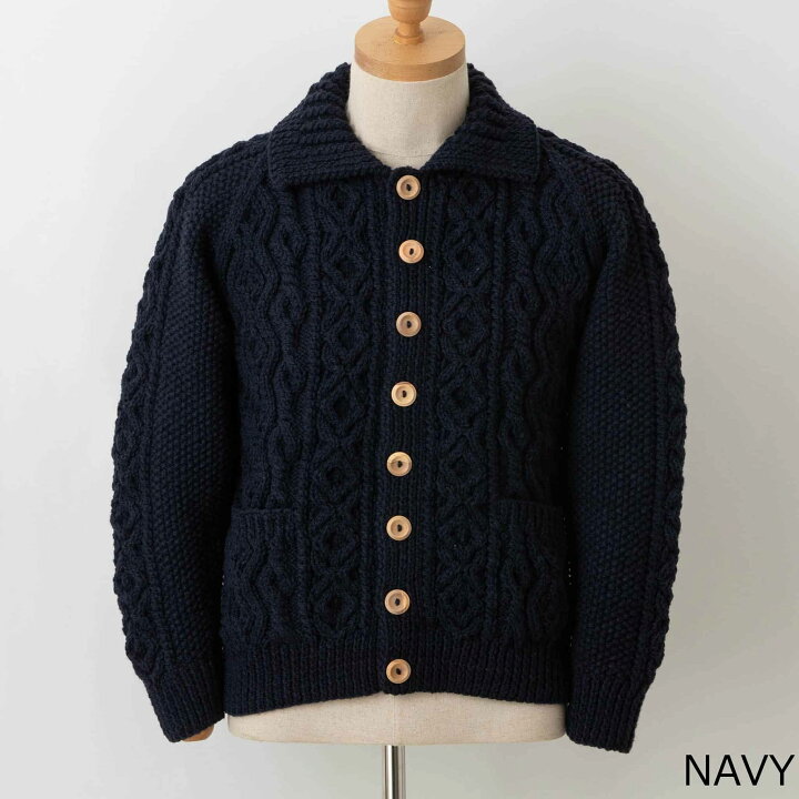 楽天市場】インバーアラン INVERALLAN 長袖ニットカーディガン ARAN 