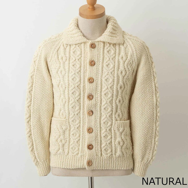 楽天市場】インバーアラン INVERALLAN 長袖ニットカーディガン ARAN 