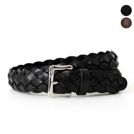 ジェイアンドエムデヴィッドソン J&M DAVIDSON メッシュベルト ENVELOPE BUCKLE 25MM WIDE PLAITED BELT [エンベロープバックル ワイド] レディース メンズ BENV-0WP-AN25【英国】【2025SS】