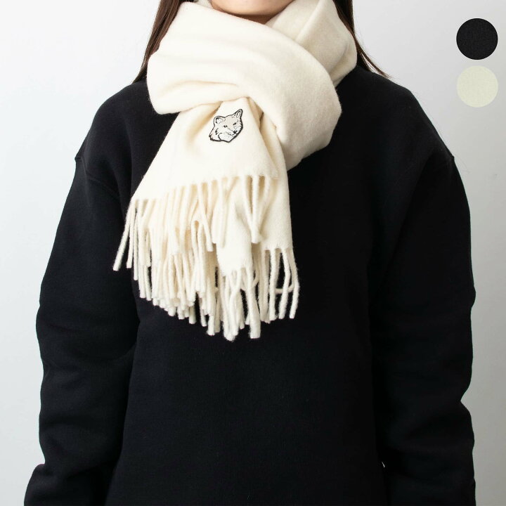 楽天市場】メゾン キツネ MAISON KITSUNE マフラー BOLD FOX HEAD 