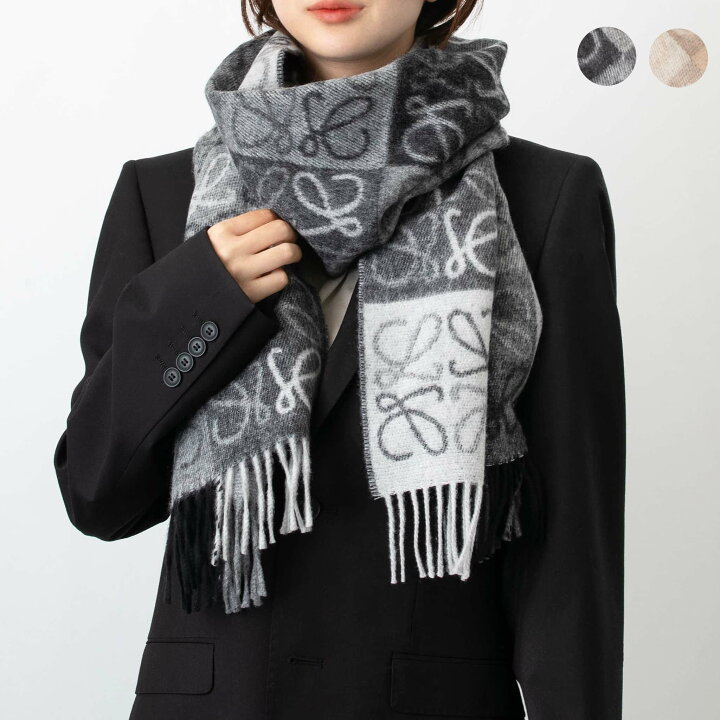 楽天市場】ロエベ LOEWE マフラー ANAGRAM SCARF [リバーシブル  
