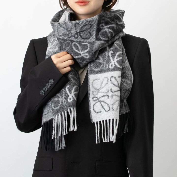 楽天市場】ロエベ LOEWE マフラー ANAGRAM SCARF [リバーシブル 