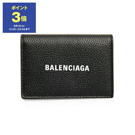 【期間限定セール！5％OFF】バレンシアガ BALENCIAGA 財布 メンズ 三つ折り財布 ブラック CASH MINI WALLET [キャッシュ] 594312 1IZI3 1090 BLACK/L WHITE【mkd_5】