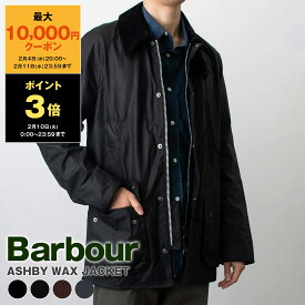 【1,000円クーポン対象】バブアー BARBOUR オイルドコットンジャケット ASHBY WAX JACKET メンズ MWX0339【レイングッズ】【英国ブランド】【2025AW-】【アウター】