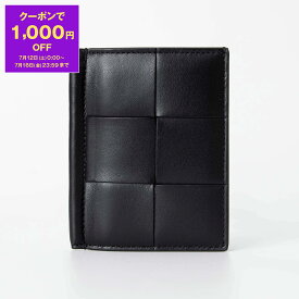 【1,000円クーポン対象】ボッテガヴェネタ BOTTEGA VENETA レディース カードケース ブラック CASSETTE SLIM FLAP CARD CASE [カセット] 787901 VCQC1 8425 BLACK