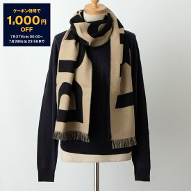 【10％OFFクーポン＆ポイント3倍】バーバリー BURBERRY マフラー アーカイブベージュ/ブラック B TXT E RWS WL FTBL [ロゴ ウール ジャカードスカーフ] 80571471 SC:134539 A7026 ARCHIVE BEIGE【英国】