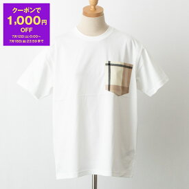 【1,000円クーポン対象】バーバリー BURBERRY レディース Tシャツ ホワイト CARRICKCHK 80559041 PKT 2:130828 A1464 WHITE【英国ブランド】[SUMMER]
