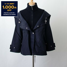 【10％OFFクーポン＆ポイント3倍】バーバリー BURBERRY レディース ジャケット コールブルー NOTTER [リブニット ウールパネル] 80542111 108809 B1488 COAL BLUE【英国】