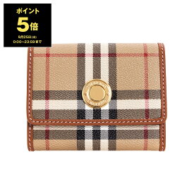 【ポイント3倍】バーバリー BURBERRY 財布 レディース 三つ折り財布 LANCASTER [チェック スモール フォールディングウォレット] 80704151 DFC:143231 A7026 ARCHIVE BEIGE【ミニ財布】【英国】【2024SS】