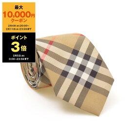 【10％OFFクーポン＆ポイント3倍】バーバリー BURBERRY ネクタイ MANSTON メンズ 80116931 M:105301 A7026 ARCHIVE BEIGE【英国ブランド】