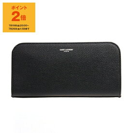 【ポイント3倍】サンローラン パリ SAINT LAURENT PARIS 財布 メンズ ラウンドファスナー長財布 ブラック CLASSIC SAINT LAURENT ZIP AROUND WALLET 534290 BTY0N 1000 BLACK【2024SS】