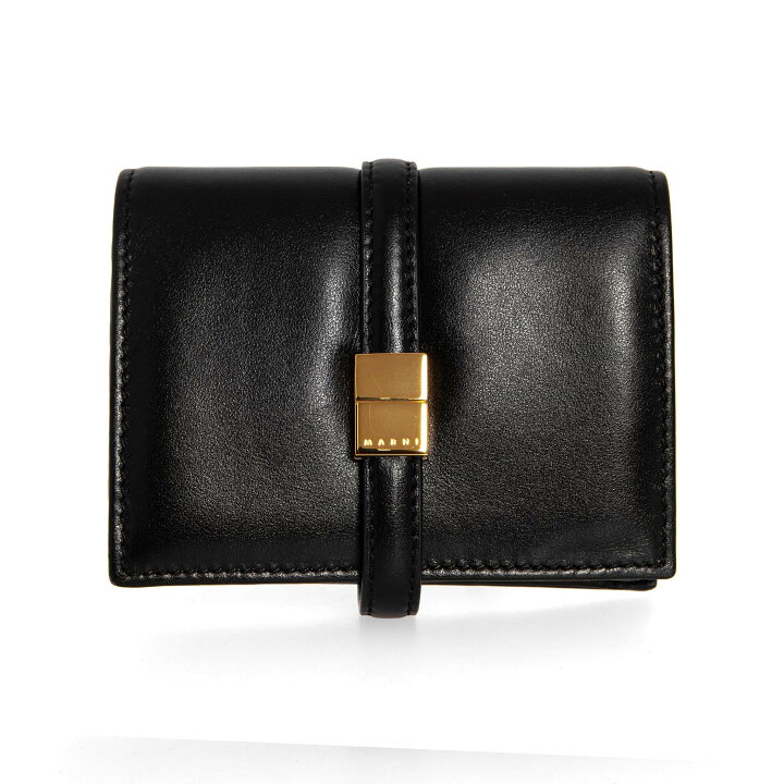 ブラウン レザー製 Prisma 二つ折りウォレット | Marni｜二つ折り財布 