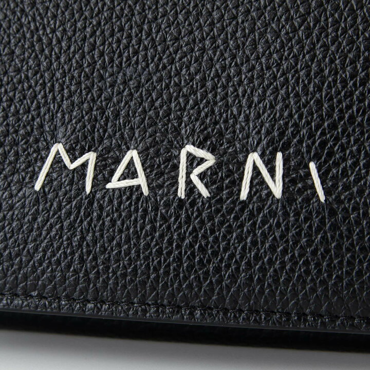 新品同様 25ss MARNI マルニ TRIFOLD WALLET WITH SYMBOL LOGO 三  
