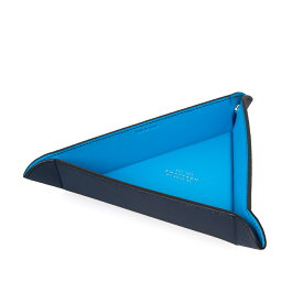 スマイソン SMYTHSON トリンケットトレイ（小物入れ） アジュールブルー×ネイビー BOND SMALL TRI TRINKET TRAY 1026815 AZURE【英国】【アウトレット】