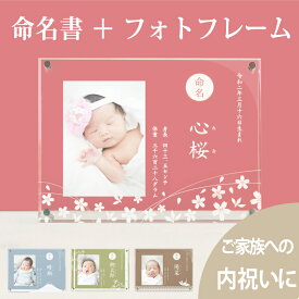 ＼4/18がお得☆ポイント10倍／【命名フレーム】赤ちゃん 命名書 おしゃれ 写真 かわいい オーダー アクリル メモリアルプレート 刺繍 ベビーフォトフレーム 出産内祝い 祖父母 両親 プレゼント お七夜 お食い初め 初節句 七五三 名入れ ニューボーンフォト 里帰り お礼