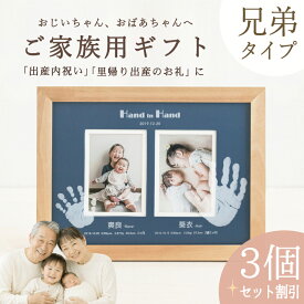 ＼週末1500円クーポン対象／ ≪出産内祝い・家族用セット≫ はじめましてギャラリー「2人きょうだいタイプ3個セット」赤ちゃん メモリアル 2人目 二人目 出産祝い 兄弟姉妹 お祝い お返し 孫グッズ 名入れ フォトフレーム 内祝い 出産 両親 初節句 100日記念
