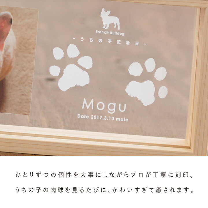 足形 写真 25 いぬ て フォトフレーム 仔犬 成長記録 手形 木製 犬 猫犬手足型 記念日 足形キット 定番のお歳暮 冬ギフト 木製