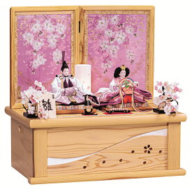 雛人形 平安豊久 収納飾り 幸せ桜 ひな人形 三月人形 押し花屏風 HI-049 p23