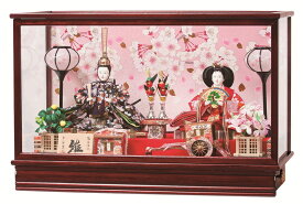 雛人形 平安豊久 ケース飾り ガラスケース オルゴール付 心菜 ひな人形 三月人形 HI-156 p64