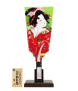 押絵羽子板 16号 豊印 かむろ 飾り台付き むさしや豊山 KS23I003