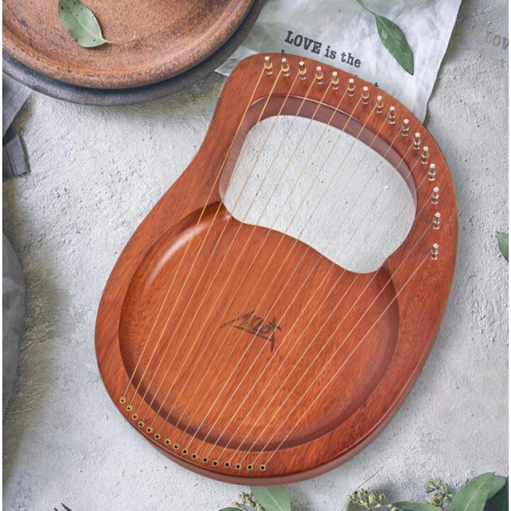 18053円 代引き手数料無料 ZUOMU Lyre Harp チューニングレンチ付き16弦マホガニーリラハープ楽器
