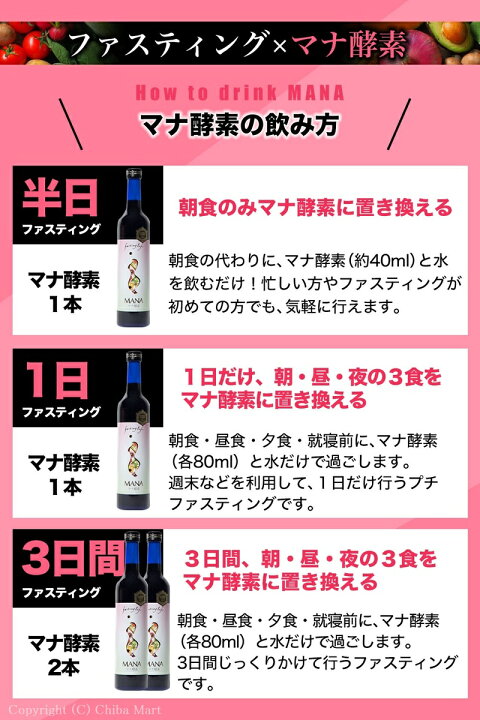 楽天市場】年中無休出荷 マナ酵素 酵素ドリンク ファスティング mana  