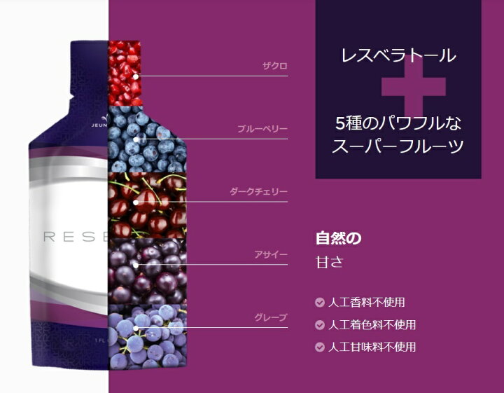楽天市場】ジュネス リザーブ 30袋入り ジェルドリンク RESERVE 