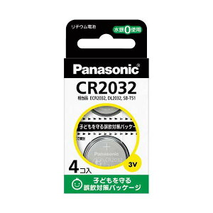 (�C���{�C�X�Ή�)Panasonic ���`�E���R�C���d�r 4�� CR-2032�^4H