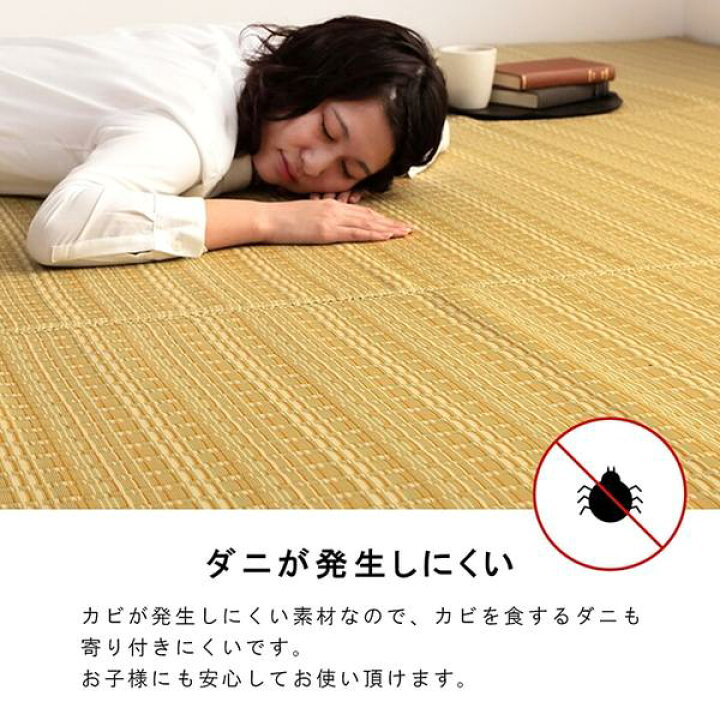 楽天市場】(インボイス対応)い草風 ラグマット/絨毯 【ベージュ 江戸間 