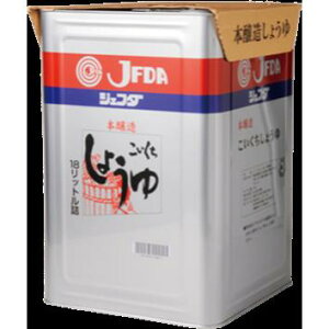 《常温》　キッコーマン　ジェフダ　本醸造濃口醤油JAS特級　18Lカン　 学校給食 業務用