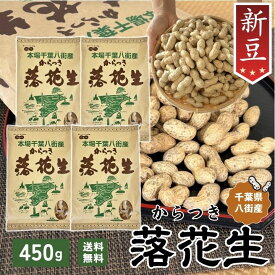 ＼ポイント5倍／千葉 落花生 まとめ買い ナッツ 千葉県 八街産 新豆【4袋セット】当日出荷 450g 殻付き 【ナカテユタカ】ピーナッツ 中手豊【HB宅】国産 皮ごと 煎りざや 無添加 無着色 無塩 はせべ ちば 八街産 100% やちまた ピーナツ