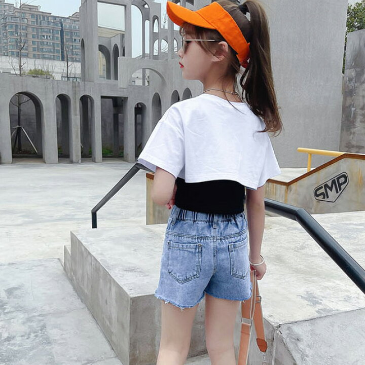 楽天市場 アウトレット ハート刺繍デニムショートパンツ No 02 韓国子供服 韓国 中学生 高校生 ファッション キッズ クラッシュデニム 大人っぽい ブルー ショートパンツ 女の子 かっこいい 可愛い ボトムス オシャレ 春 秋 夏 人気 子供服 Cheeky ちーきー