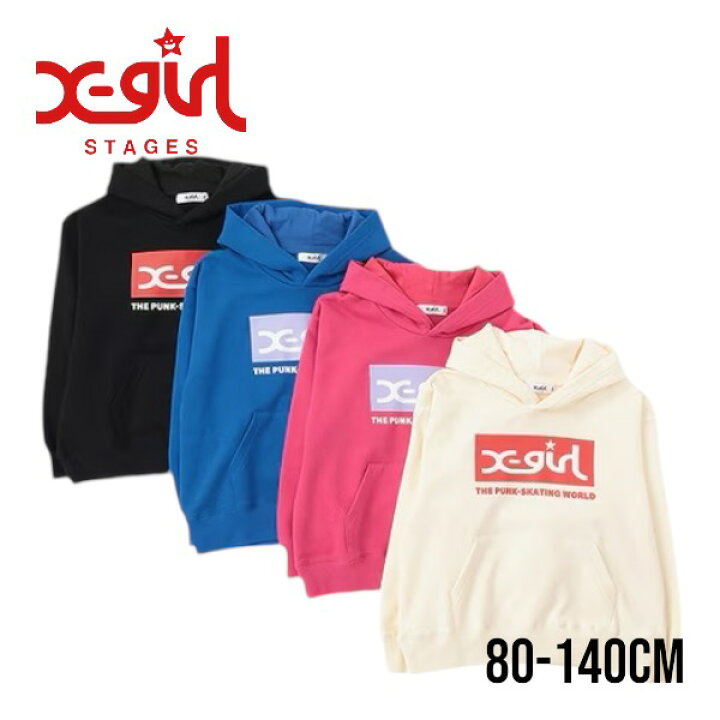 4着 X-GIRL first stage スウェットパーカー 12M 80cm tシャツ バック 