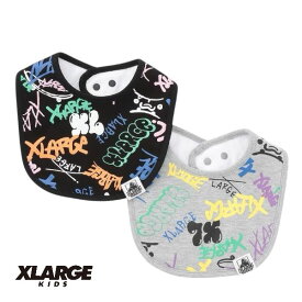 【2025秋冬新作】X-girl STAGES グラフィティ総柄スタイ No.9454505 ( エックスガールステージス 子供服 ベビー 女の子 新生児 赤ちゃん スタイ 涎掛け ロゴ 総柄 可愛い 出産祝い ギフト プレゼント 人気 お洒落 小物 春 夏 秋 冬 )