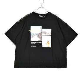 【新作早期限定価格　4/25まで】 ZIDDY ジディー 半袖ビッグTシャツ (ブラック) フォトプリント 1235-62649 130～160cm 【メール便(送料全国220円）対応】